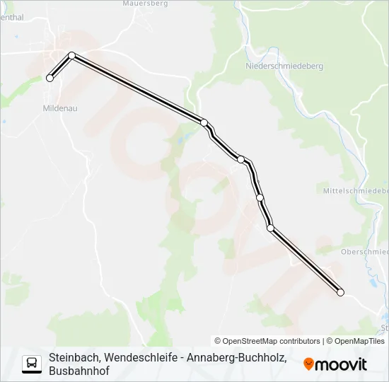 431 Bus Line Map