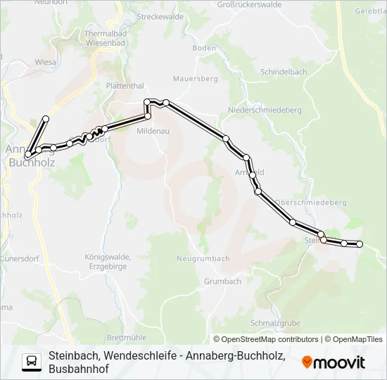 431 Bus Line Map