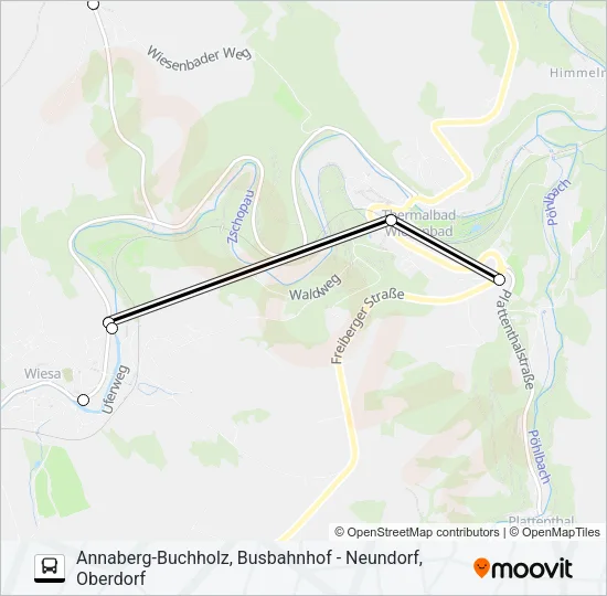 433 Bus Line Map