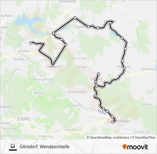 Автобус 458: карта маршрута