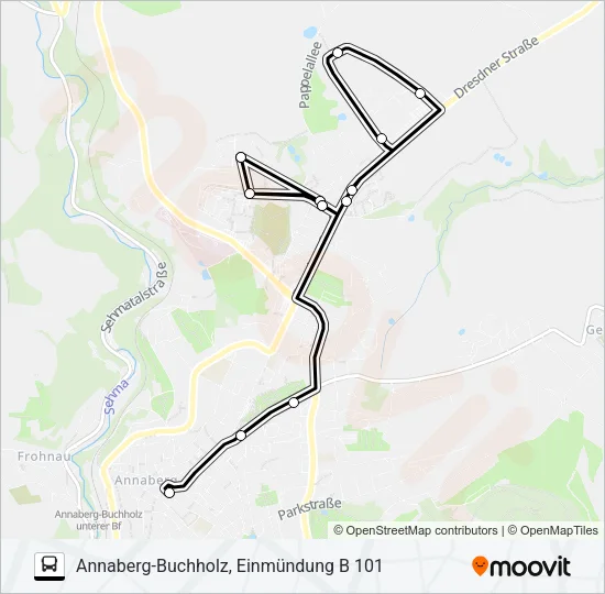 C Bus Line Map