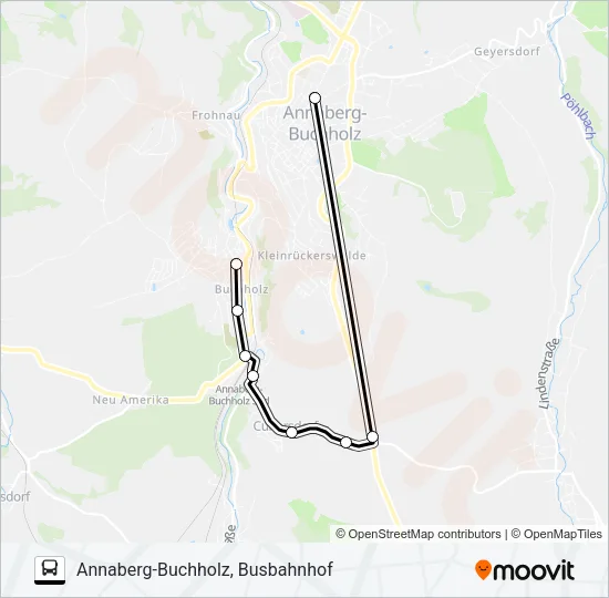 F Bus Line Map