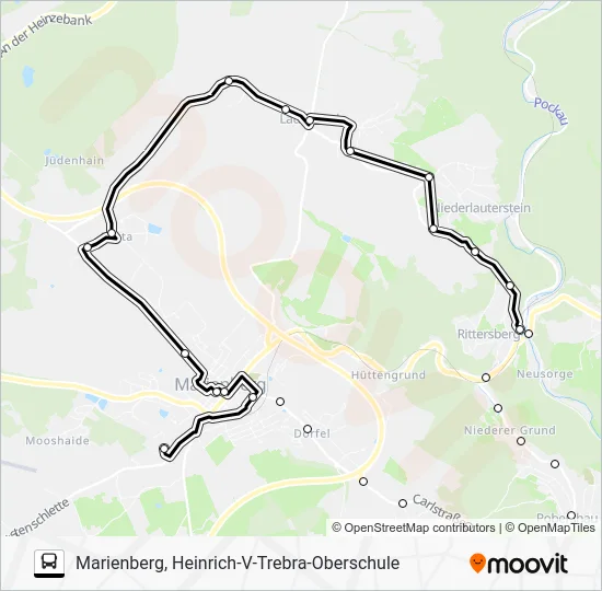 Автобус D: карта маршрута