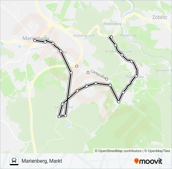 E Bus Line Map