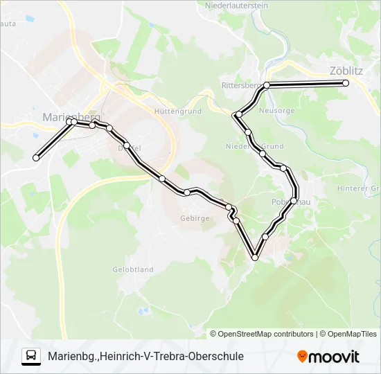 E Bus Line Map