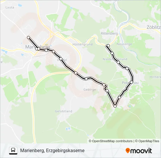 E Bus Line Map
