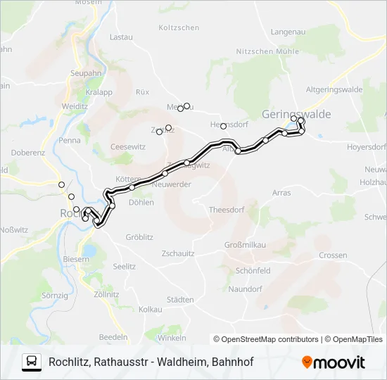 628 Bus Line Map