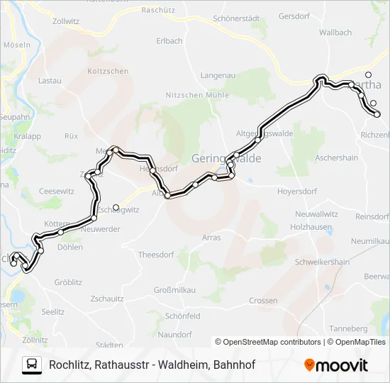 Автобус 628: карта маршрута