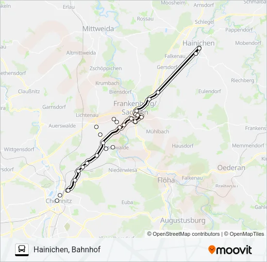 640 Bus Line Map