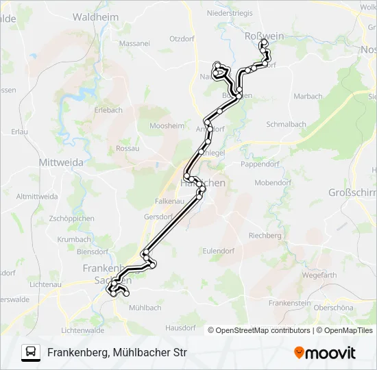 640 Bus Line Map