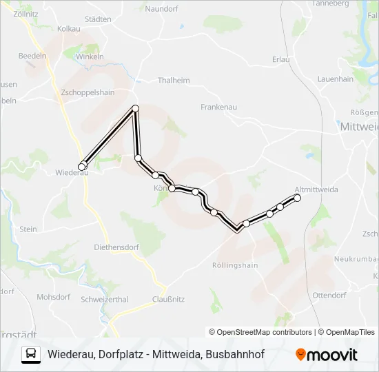 683 Bus Line Map