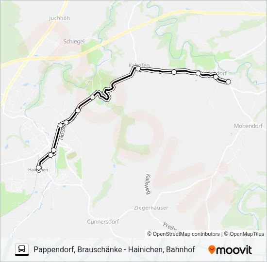 691 Bus Line Map