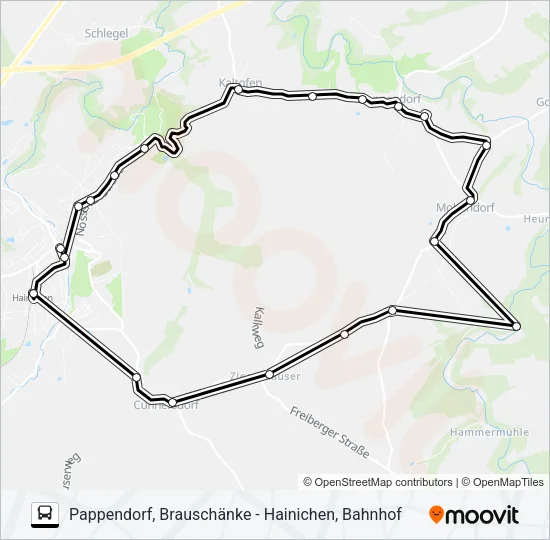 691 Bus Line Map
