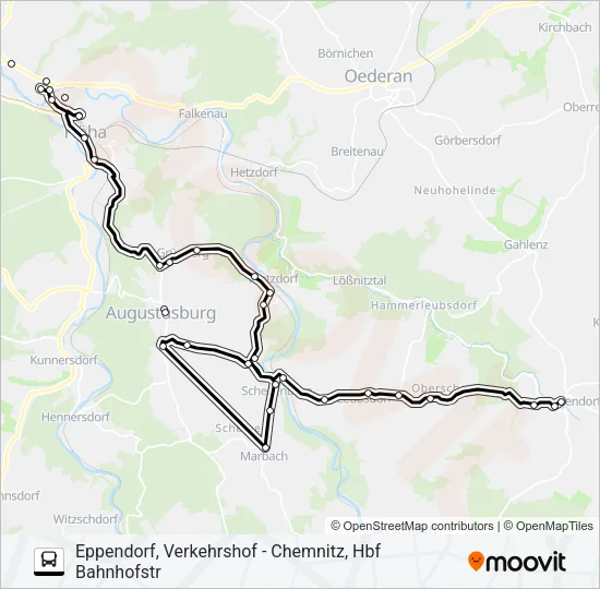 705 Bus Line Map