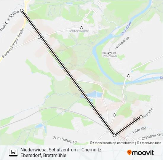 706 Bus Line Map