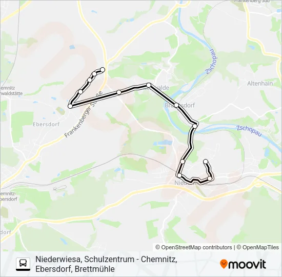 706 Bus Line Map