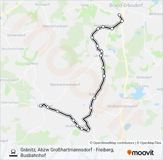 727 Bus Line Map