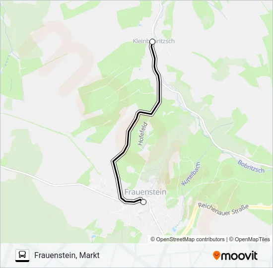 732 Bus Line Map