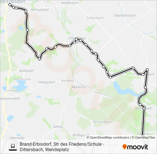 Автобус 733: карта маршрута