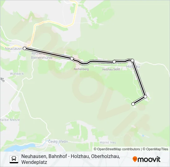 736 Bus Line Map