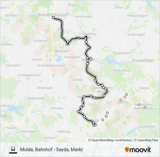 738 Bus Line Map