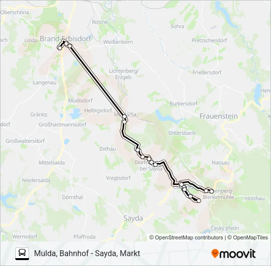 738 Bus Line Map