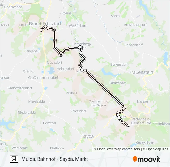 738 Bus Line Map