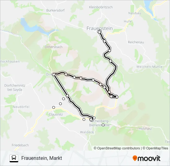 739 Bus Line Map