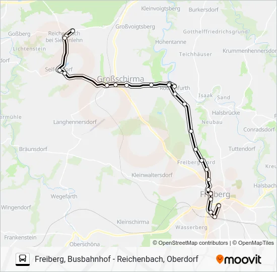 Автобус 749: карта маршрута