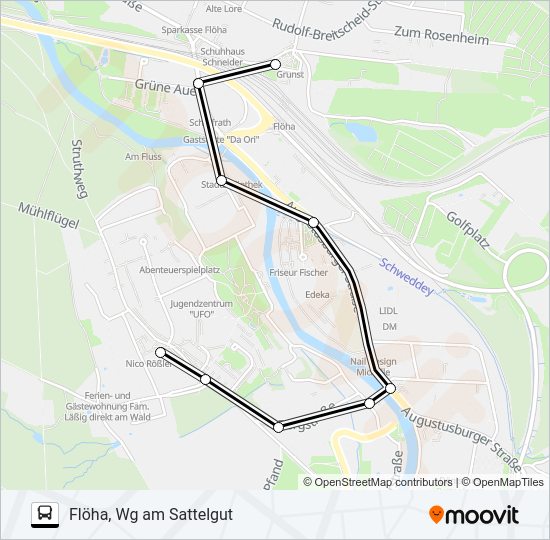 Автобус 1: карта маршрута