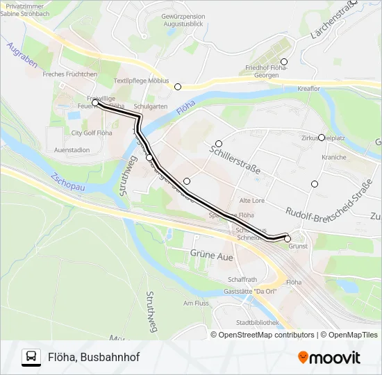 1 Bus Line Map