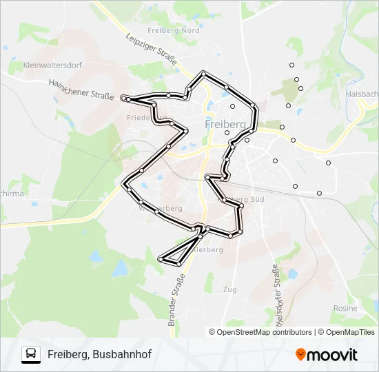 C Bus Line Map