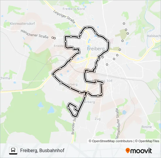 C Bus Line Map