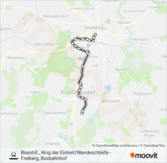 F Bus Line Map