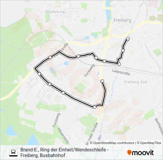 F Bus Line Map