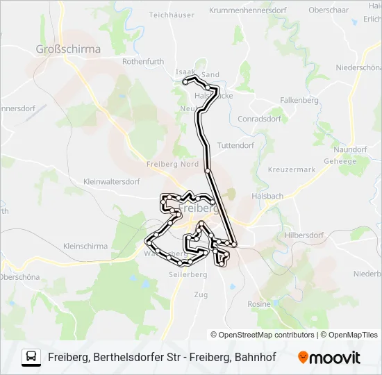 II Bus Line Map