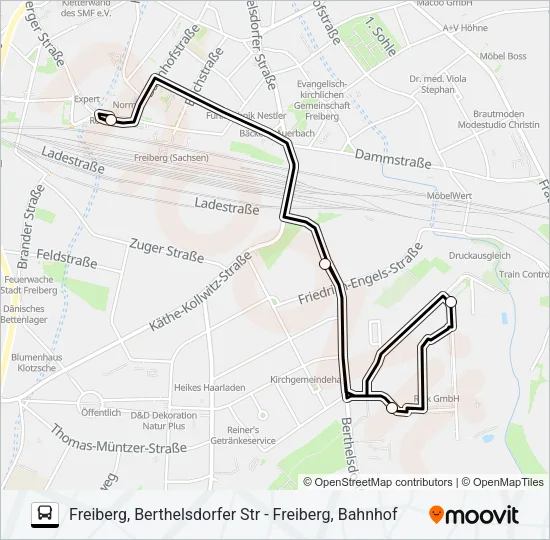 II Bus Line Map