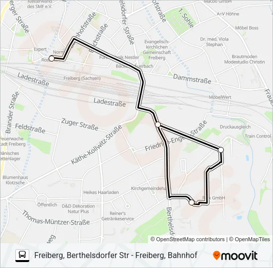 II Bus Line Map