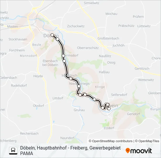 750 Bus Line Map
