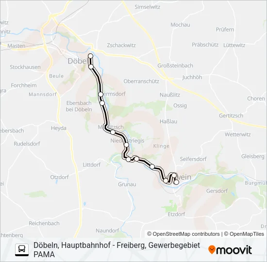750 Bus Line Map