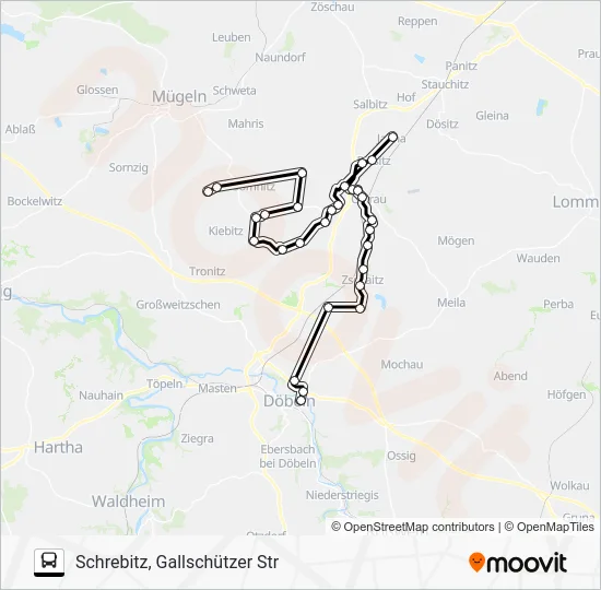 Автобус 889: карта маршрута