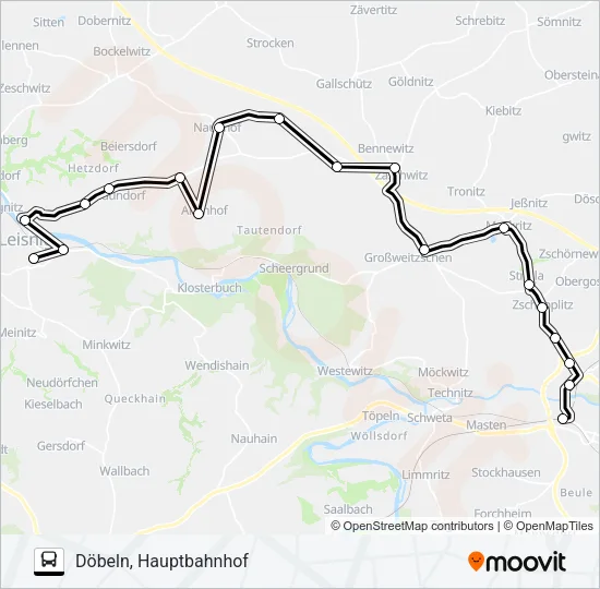 895 Bus Line Map