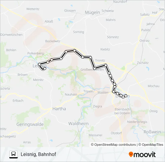 895 Bus Line Map