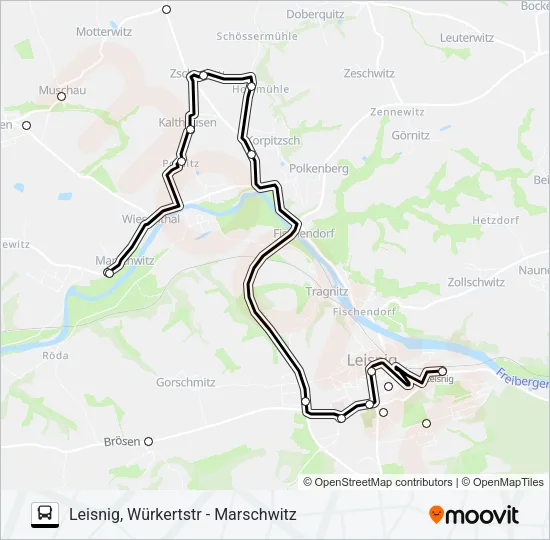 901 Bus Line Map