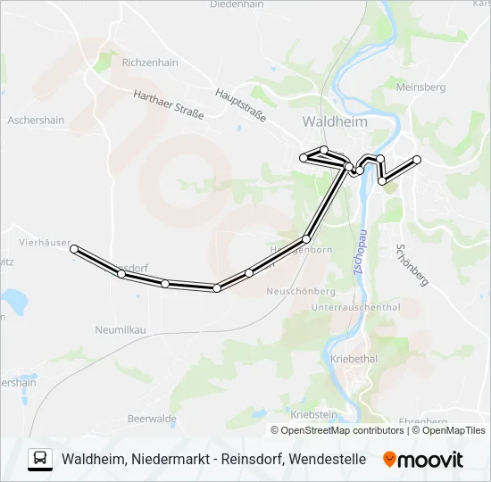 918 Bus Line Map