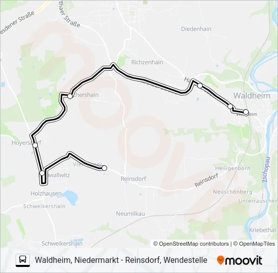 918 Bus Line Map