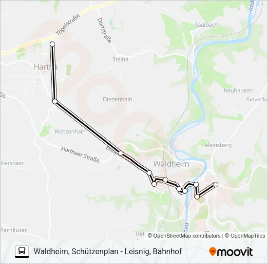 924 Bus Line Map