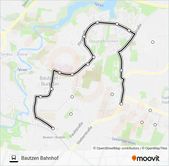 Автобус 12: карта маршрута