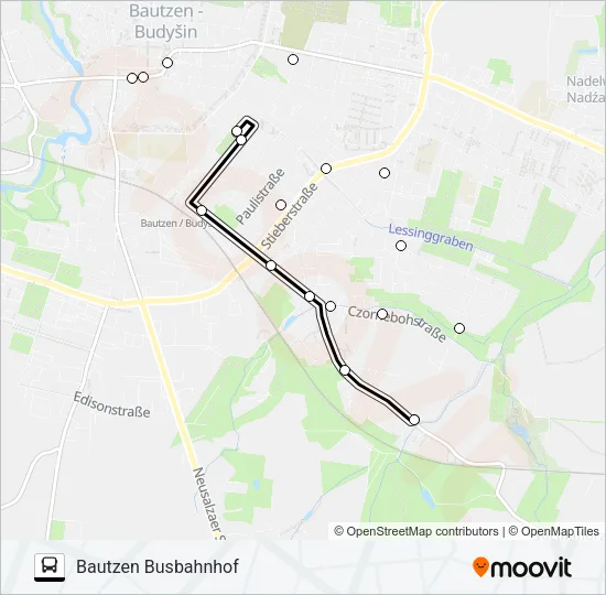 14 Bus Line Map