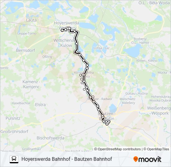 Buslinie 500 Karte